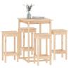 5 Piece Solid Pine Bar Set – Rustic Elegance for Your Home