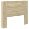 Headboard Cabinet with LED in Sonoma Oak - Modern Design