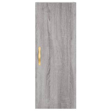 Stylish Grey Sonoma Highboard - 34.5x34x180 cm Engineered Wood