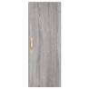 Stylish Grey Sonoma Highboard - 34.5x34x180 cm Engineered Wood