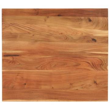 Table Top 100x80 cm Solid Acacia Wood - Rustic Charm