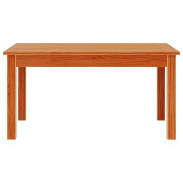 Elegant Wax Brown Coffee Table - Solid Pine Wood 80x50 cm