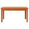 Elegant Wax Brown Coffee Table - Solid Pine Wood 80x50 cm