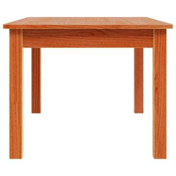 Elegant Wax Brown Coffee Table - Solid Pine Wood 80x50 cm