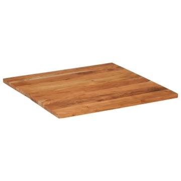 Solid Wood Acacia Table Top 90x90 cm - Rustic Charm