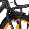 Kids Bike with Front Carrier 18 inch - Black & Orange