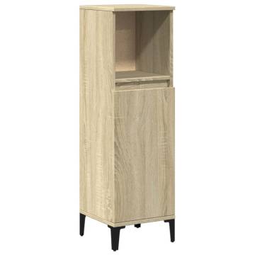 Bathroom Cabinet Sonoma Oak 30x30x100 cm - Durable & Stylish