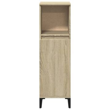 Bathroom Cabinet Sonoma Oak 30x30x100 cm - Durable & Stylish