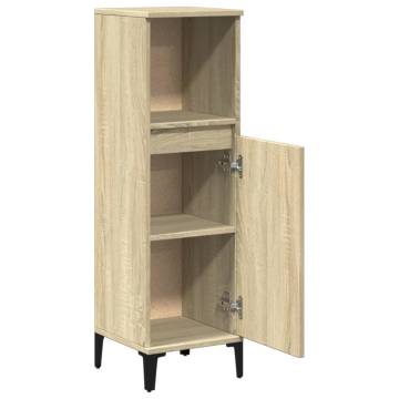 Bathroom Cabinet Sonoma Oak 30x30x100 cm - Durable & Stylish