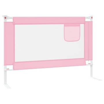 Toddler Safety Bed Rail Pink - Durable & Adjustable 100x25 cm