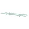 Floating Shelves 2 pcs Glass 100x20 cm 8 mm Colour transparent Size 100 x 20 cm Quantity in Package 2 Number of Pieces 1 