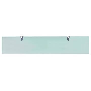 Floating Shelves 2 pcs Glass 100x20 cm - Stylish & Functional