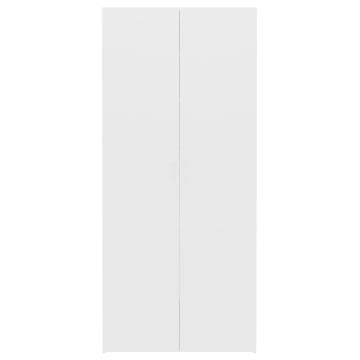 Elegant White Shoe Cabinet - 80x35.5x180 cm | HipoMarket