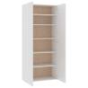 Elegant White Shoe Cabinet - 80x35.5x180 cm | HipoMarket