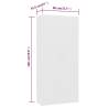 Elegant White Shoe Cabinet - 80x35.5x180 cm | HipoMarket