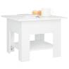 Stylish White Coffee Table 55x55 cm - Modern Design