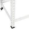 2-Layer Tire Rack Set - Silver Steel Storage Solution | Hipomarket