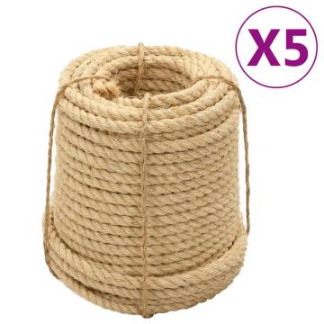 Sisal Ropes 5 pcs 16 mm 100 m - Durable & Versatile