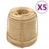 Sisal Ropes 5 pcs 16 mm 100 m Quantity in Package 5 Length 100 m Diameter 16 mm 