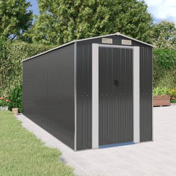 Garden Shed Anthracite 192x523x223 cm - Durable Steel Storage