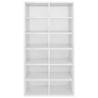 High Gloss White Shoe Rack - 54x34x100.5 cm | HipoMarket