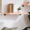 Untreated Solid Oak Wall Shelf - 60x40 cm | HipoMarket