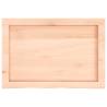 Untreated Solid Oak Wall Shelf - 60x40 cm | HipoMarket