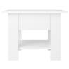 Stylish White Coffee Table 55x55 cm - Modern Design