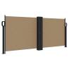 Retractable Side Awning Taupe 100x1000 cm - Privacy & Comfort