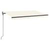 Manual Retractable Awning 450x300 cm - Cream | HipoMarket