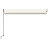 Manual Retractable Awning 450x300 cm - Cream | HipoMarket