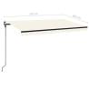 Manual Retractable Awning 450x300 cm - Cream | HipoMarket