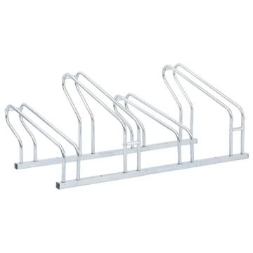 Bicycle Stand for 4 Bikes - Galvanised Steel | HipoMarket