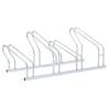 Bicycle Stand for 4 Bikes Floor Freestanding Galvanised Steel Colour silver Bicycle Capacity 4 Model polygon 