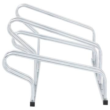 Bicycle Stand for 4 Bikes - Galvanised Steel | HipoMarket