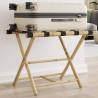 Folding Luggage Rack - Bamboo | Space-Saving & Durable