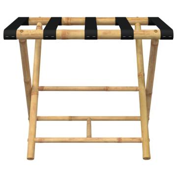 Folding Luggage Rack - Bamboo | Space-Saving & Durable