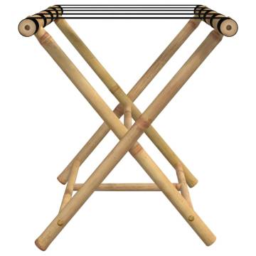 Folding Luggage Rack - Bamboo | Space-Saving & Durable