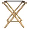 Folding Luggage Rack - Bamboo | Space-Saving & Durable