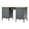 Workbench Black 160x60x85 cm | Durable Steel Workstation