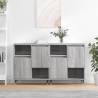 Sideboards 2 pcs Grey Sonoma Engineered Wood Colour grey sonoma Quantity in Package 2 