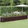 Garden Raised Bed Powder-coated Steel 440x80x68 cm Brown Colour brown Size 440 x 80 x 68 cm Quantity in Package 1 