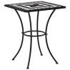 Mosaic Bistro Table Black and White 60 cm Ceramic Colour black Size 60 x 60 x 76 cm Quantity in Package 1 