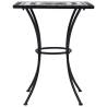 Mosaic Bistro Table Black & White - 60 cm Ceramic | HipoMarket