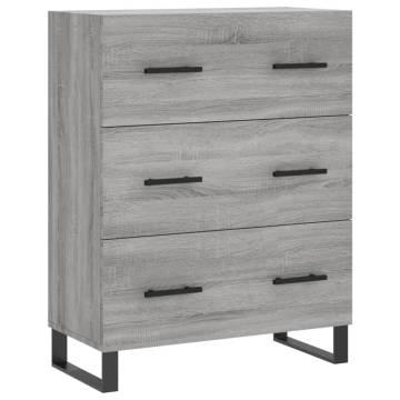 Highboard Grey Sonoma - Stylish Engineered Wood Storage