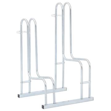 Galvanised Steel Bicycle Stand for 2 Bikes - Space-Saving Solution