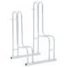 Bicycle Stand for 2 Bikes Floor Freestanding Galvanised Steel Colour silver Bicycle Capacity 2 Model high bracket 