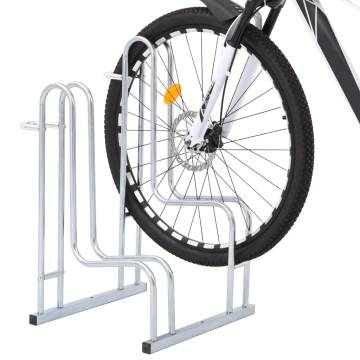 Galvanised Steel Bicycle Stand for 2 Bikes - Space-Saving Solution