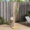 Outdoor Shower Beige 50x55x224 cm Poly Rattan and Acacia Wood Colour beige Quantity in Package 1 