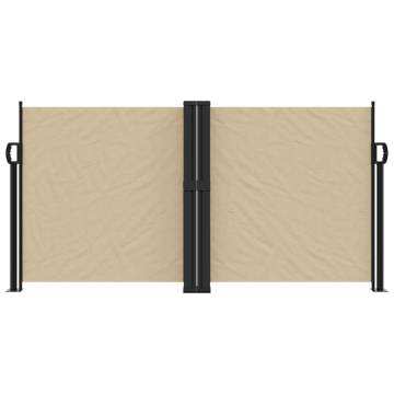 Retractable Side Awning Beige 120x1000 cm - Privacy Screen